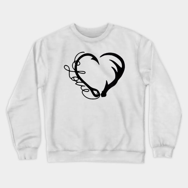 I love Hunting and Fishing Crewneck Sweatshirt by  The best hard hat stickers 